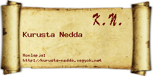 Kurusta Nedda névjegykártya